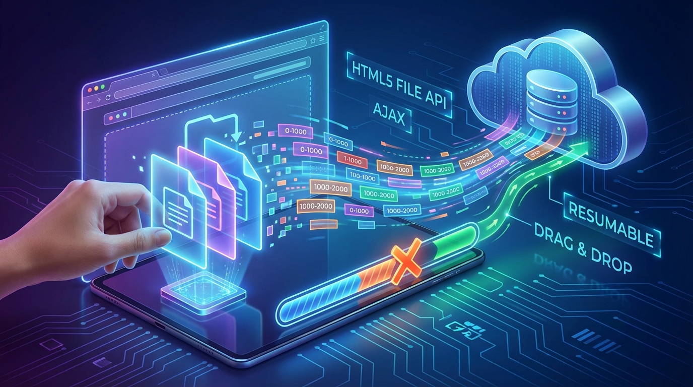 HTML5 File api 实现断点续传